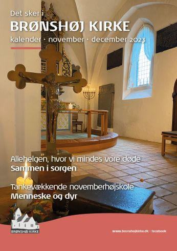 Forsiden på kirkekalenderen for november-december 2023